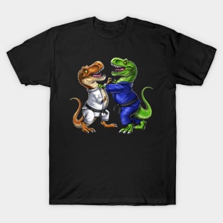 T-Rex Dinosaur Jiu-Jitsu Wrestlers T-Shirt